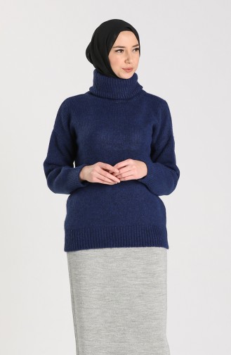 Dunkelblau Pullover 5018-02