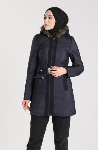 Navy Blue Winter Coat 1908-04