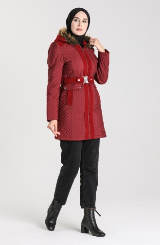 معطف أحمر كلاريت 1908A-01