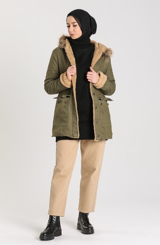 Khaki Winter Coat 2603-04