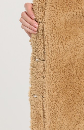Fur Lined Coat 2603-04 Khaki 2603-04