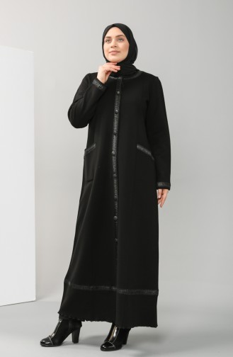 Schwarz Trenchcoat 0744-01