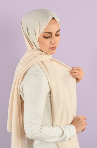 Light Beige Sjaal 15227-05