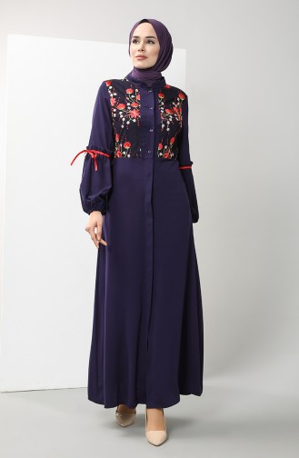 Purple İslamitische Jurk 9315-01