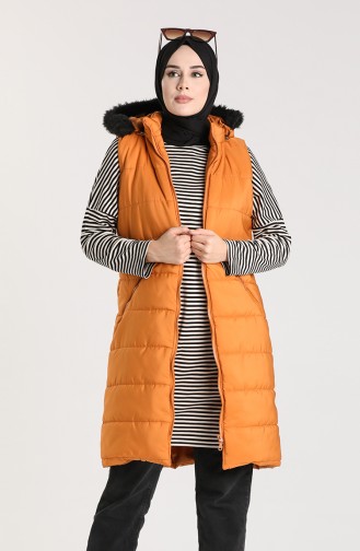 Gilet Sans Manches Moutarde 1053B-01