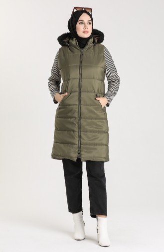 Gilet Sans Manches Khaki 1053B-04