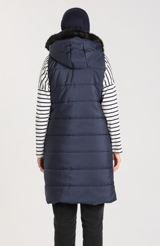 Navy Blue Gilet 1053B-07