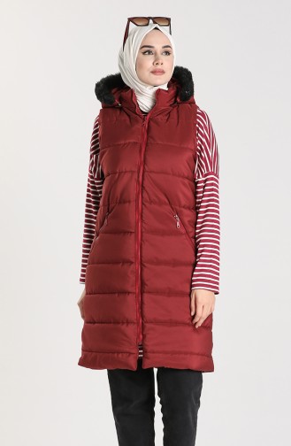 Claret red Gilet 1053B-08