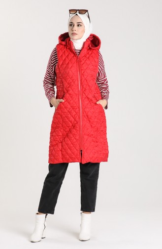 Quilted Vest 8015-01 Red 8015-01