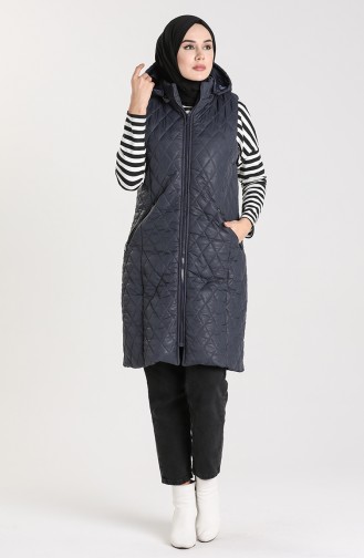 Gilet Sans Manches Bleu Marine 1053C-02