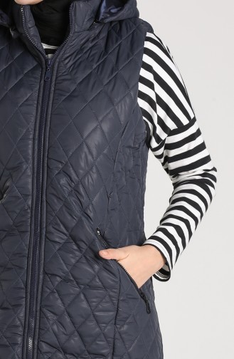 Navy Blue Gilet 1053C-02