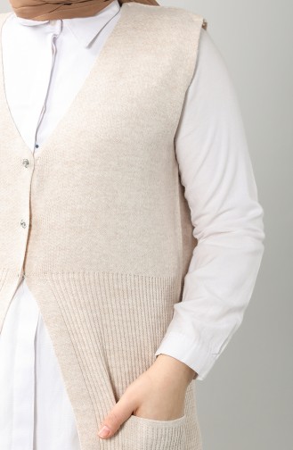 Beige Waistcoats 9116-01