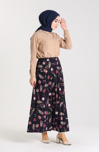 Navy Blue Skirt 1005-04