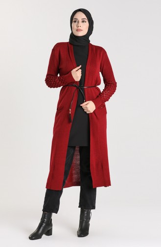 Claret Red Cardigans 55221E-02