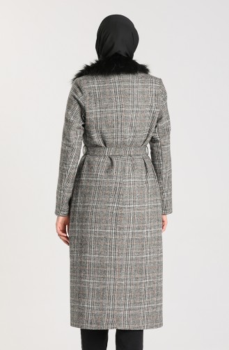 Checked Stamp Coat 0305-01 Gray 0305-01