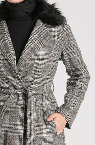 Checked Stamp Coat 0305-01 Gray 0305-01