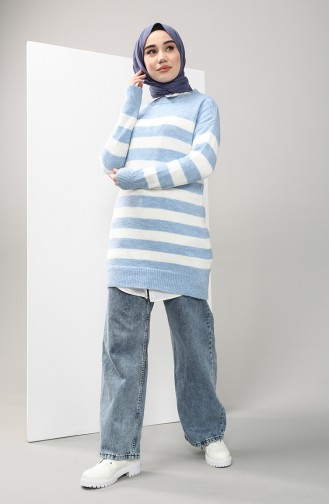 Blau Pullover 4866-02