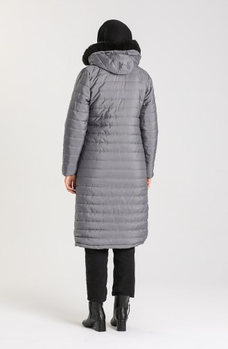 Zippered quilted Jacket 1052c-02 Gray 1052C-02