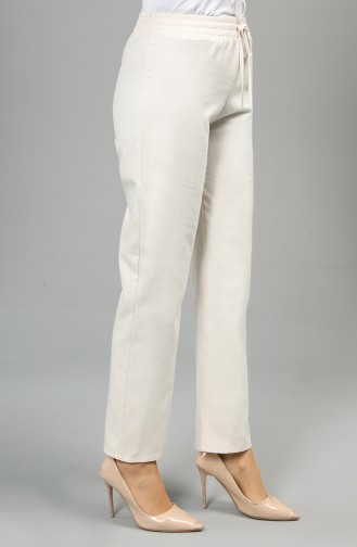 Pantalon Crème 4371PNT-03