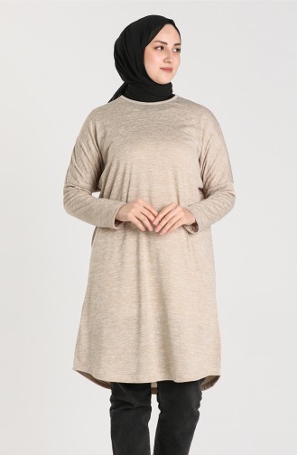 Kışlık Tunik 8163-01 Bej