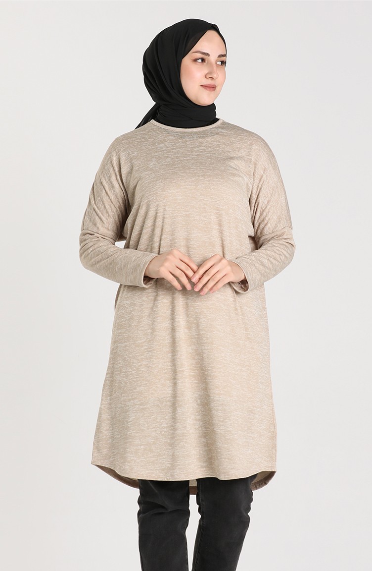 Kışlık Tunik 8163-01 Bej