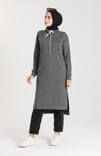 Tunic with Side Slit Pockets 3234-05 Smoked 3234-05