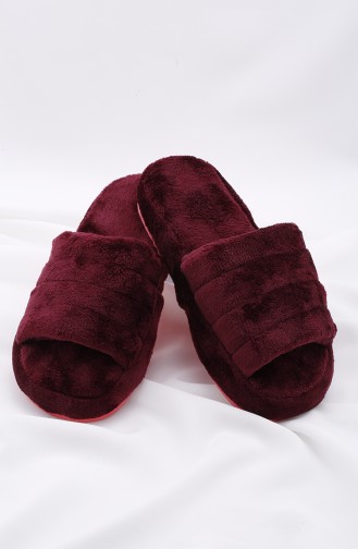 Claret red Woman home slippers 15-06