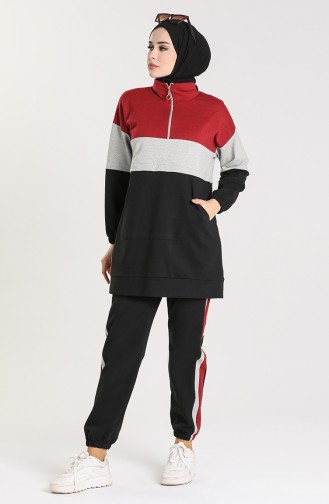 Claret Red Tracksuit 5539-01