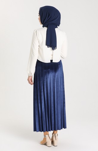 Navy Blue Skirt 1008-02