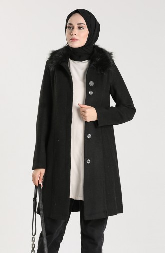 Fur Cachet Coat 0306-02 Black 0306-02