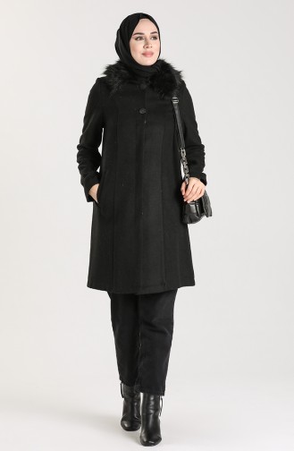 Fur Cachet Coat 0306-02 Black 0306-02