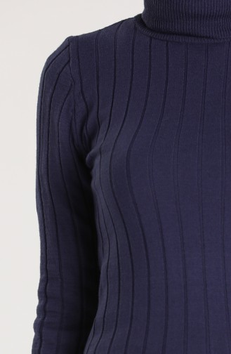 Dunkelblau Pullover 0603-05