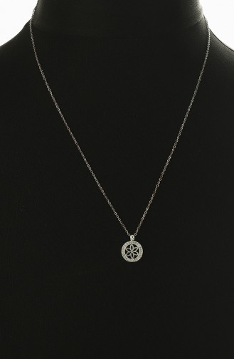 Silver Gray Necklace 0014-01