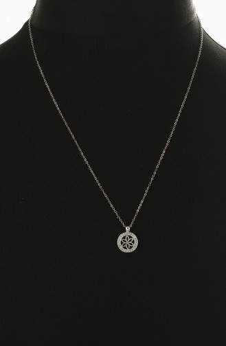 Silver Gray Necklace 0014-01