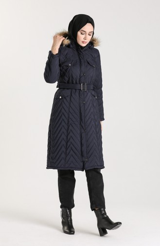 Manteau Bleu Marine 0139-01