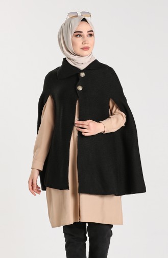 Schwarz Poncho 2671-04