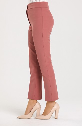 Classic Straight Trousers 1004-02 Dry Rose 1004-02