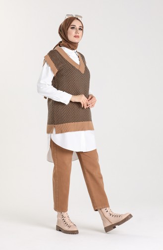 Knitwear Sweater 4348-01 Coffee with Milk 4348-01