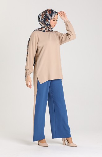 Aerobin Fabric Tunic Trousers Double Suit 9043-05 Mink 9043-05