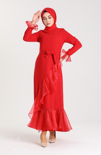 فستان أحمر كلاريت 2020-04