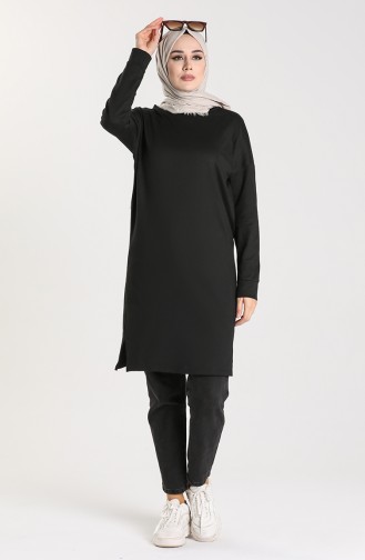 Oversize Tunik 30022-01 Siyah