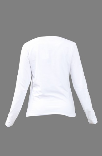 Long Sleeve Plain Body 29667-03 white 29667-03