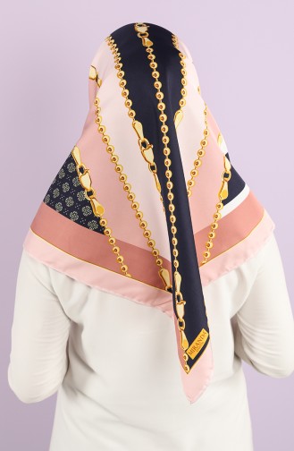 Patterned Twill Scarf 2987-06 Powder Pink Dust 2987-06