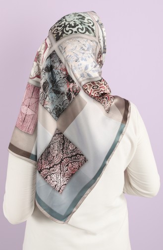 Karaca Sentetik İpek Twill Eşarp 90742-07 Petrol Taş