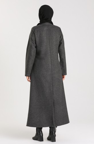 معطف طويل أسود فاتح 1066-03