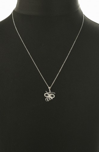 Silver Gray Necklace 0013-01