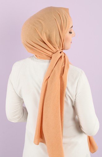 Poly Plain Cotton Shawl 1422-06 Apricot Color 1422-06