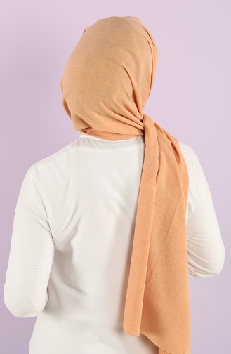 Poly Plain Cotton Shawl 1422-06 Apricot Color 1422-06