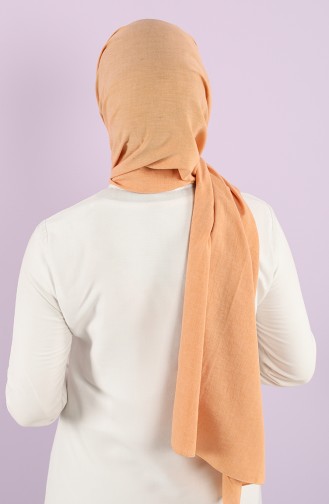 Poly Plain Cotton Shawl 1422-06 Apricot Color 1422-06