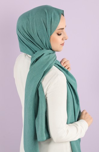 Poly Plain Cotton Shawl 1422-12 Sea Green 1422-12